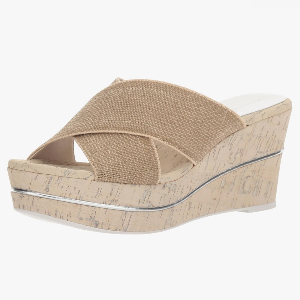 Donald J. Pliner Women's Dani2 Platform Sandal Size 8.5 Tan/Neutral - Picture 5 of 7